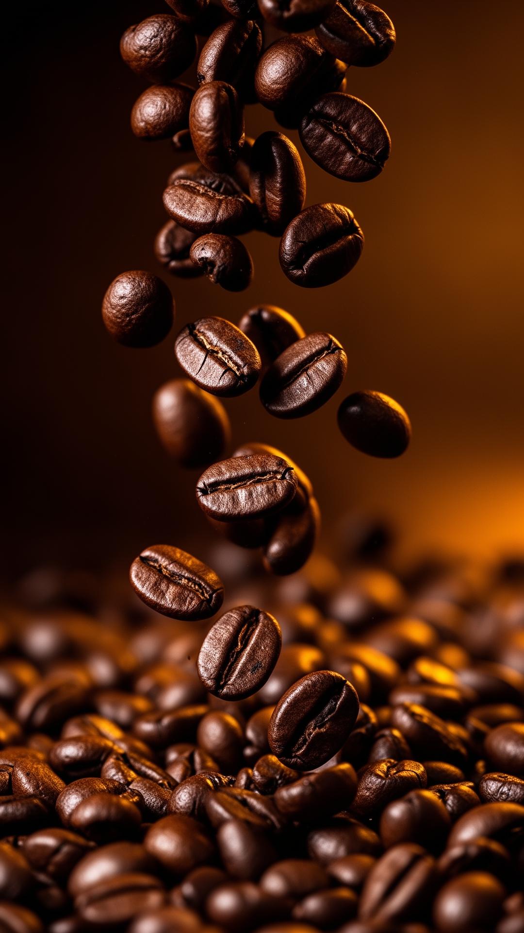 Roasted coffee beans